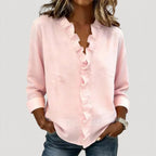 CRISTINE – BLUSA CON VOLANTES