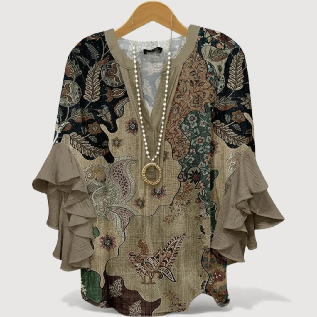 ALIANE – BLUSA BOHO CON VOLANTES