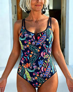 Marina | Bañador estampado elegante
