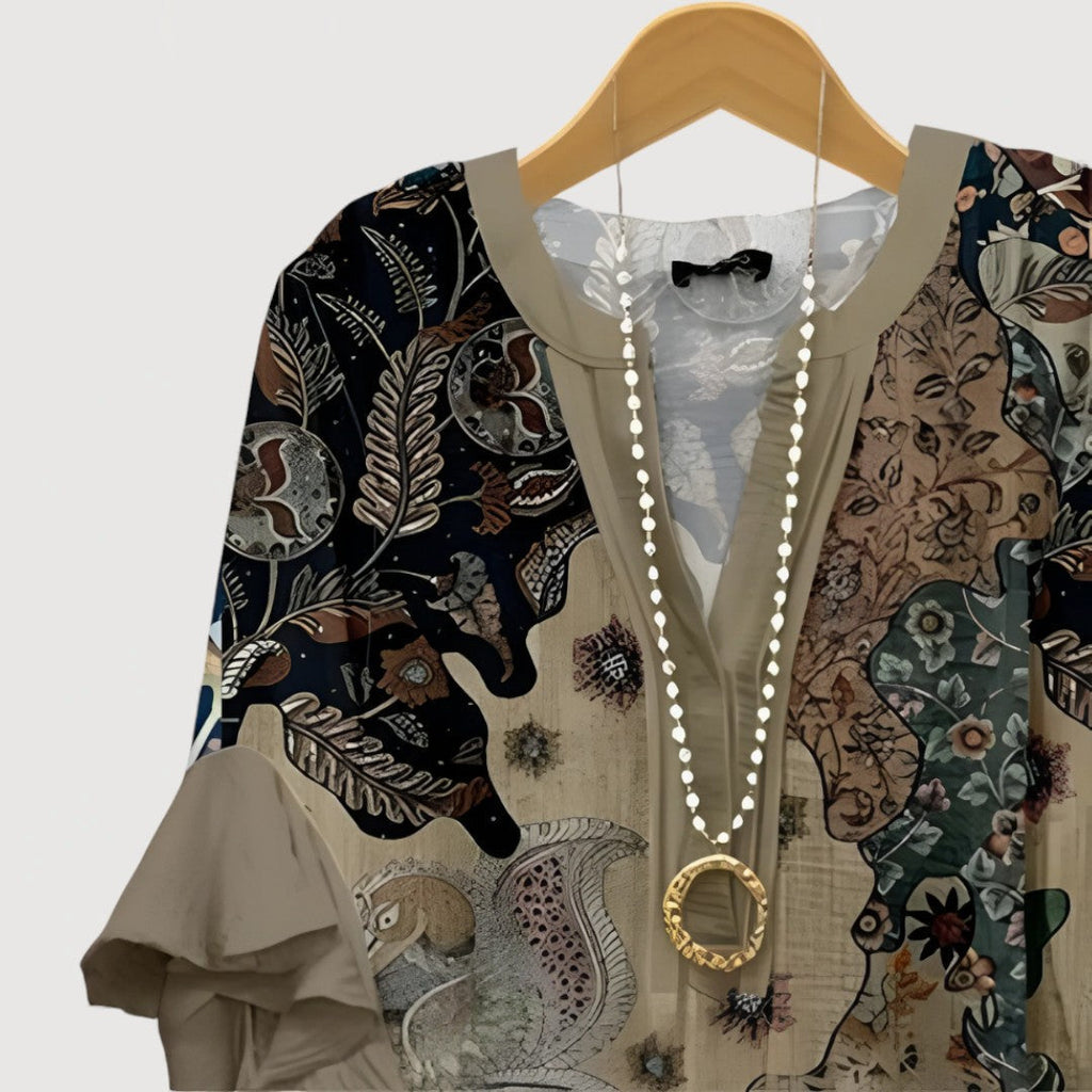 ALIANE – BLUSA BOHO CON VOLANTES