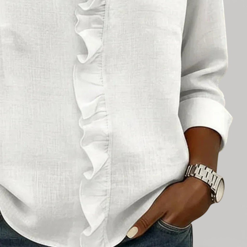 CRISTINE – BLUSA CON VOLANTES