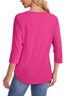Mona | Blusa Plisada de Manga 3/4