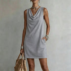 Vestido Ajustado con Escote Bénitier