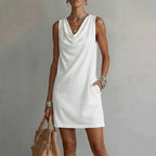 Vestido Ajustado con Escote Bénitier